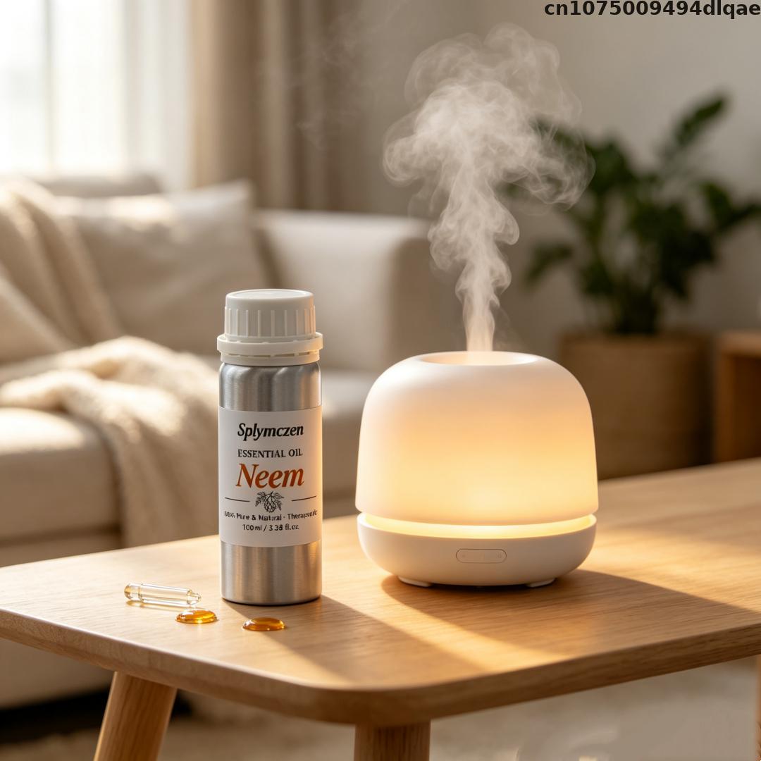 Home Fragrance Natural - 100ml無希釈天然ニームオイル植物由来フレグランスオイル、リードディフューザー用、室内ホームアロマセラピー、ルームエアフレッシュナー