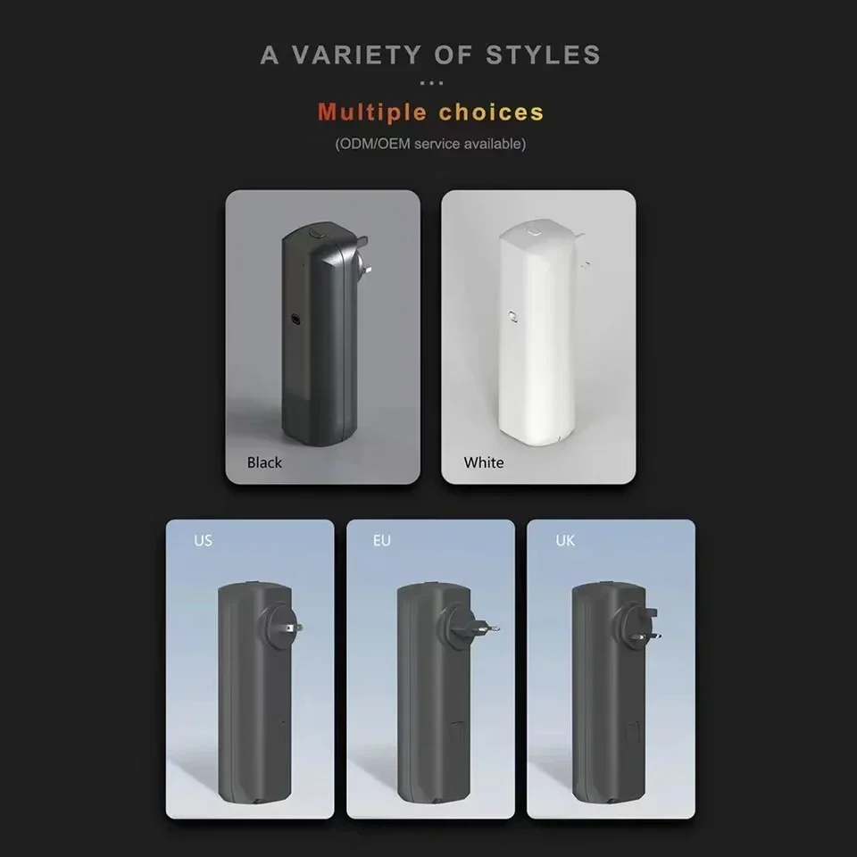 Home Fragrance Wholesale - 壁掛け式プラグインエッセンシャルオイルディフューザー、フレグランス、香り、空気清浄機、Bluetoothアプリ制御付き、家庭用、オフィス用