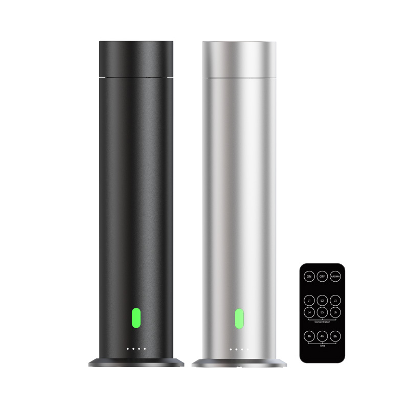 Home Fragrance Market - 大型静音360度アロマディフューザー、水を使わないエッセンシャルオイルマシン、家庭用ホテル用香りマーケティング、6-in-1フレグランスディスペンサー