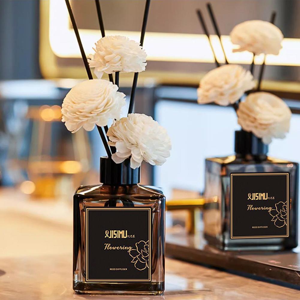 Home Fragrance Jasmine - 無火アロマディフューザー、ジャスミン、ホワイトティー、ラベンダーの香り、長持ちするフローラルの香りで、お部屋を彩り、リフレッシュします。