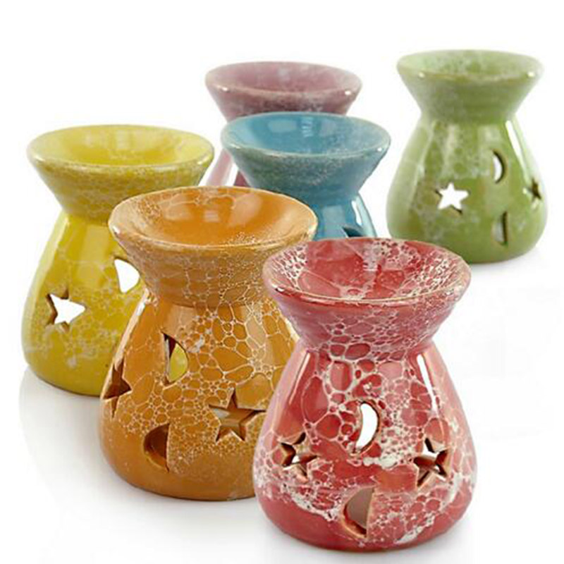 Ceramic Oil Burner - キャンドルアロマ炉アロマランプエッセンシャルオイル炉家庭用ロマンチックなバーナー家の装飾