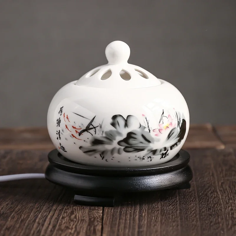 Yxy-タイマー付き電子香炉,エッセンシャルオイル,110V - Ceramic Oil Burner のレビューと価格