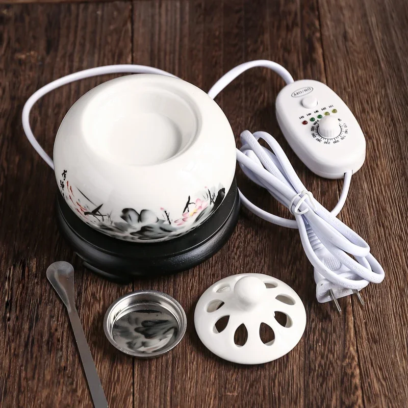 Yxy-タイマー付き電子香炉,エッセンシャルオイル,110V - Ceramic Oil Burner のレビューと価格