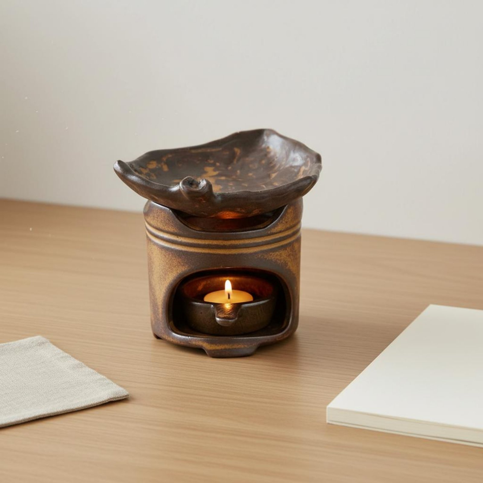セラミックティーロースター　静寂にインスパイアされたデザイン - Ceramic Oil Burner のレビューと価格