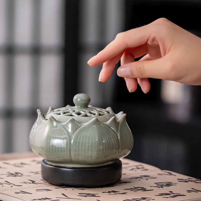 セラミック電子香炉温度調節可能な家庭用白檀エッセンシャルオイ - Ceramic Oil Burner のレビューと価格