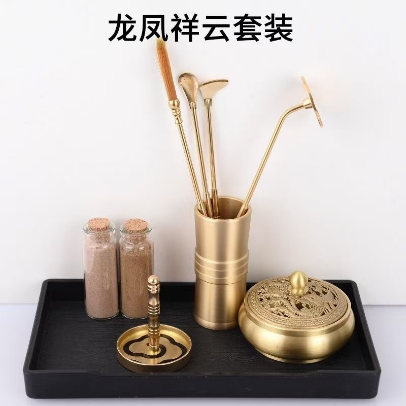 純銅線香ホルダーセット,手作りのストーブツール,伝統的な禅, - Xmas Home Fragrance のレビューと価格
