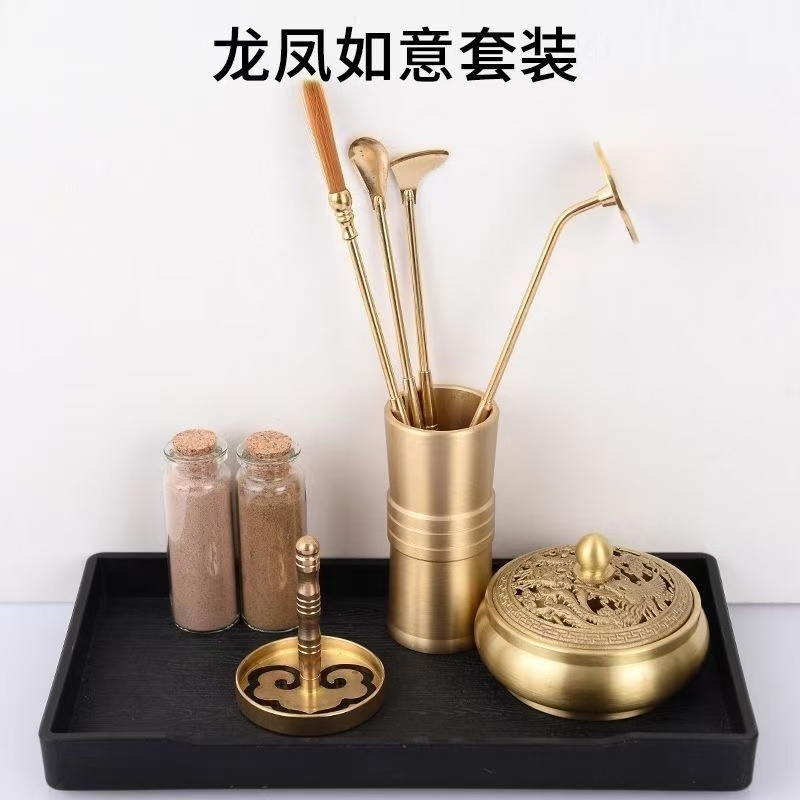 純銅線香ホルダーセット,手作りのストーブツール,伝統的な禅, - Xmas Home Fragrance のレビューと価格