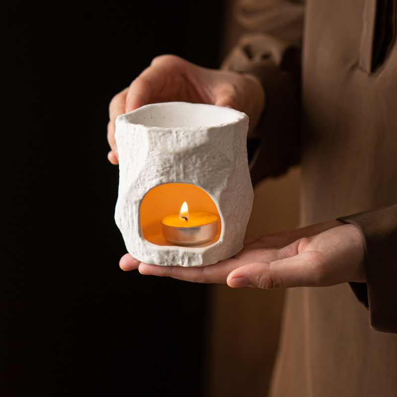 セラミックアロマセラピーバーナー スパ、ヨガ、寝室、ティール - Ceramic Oil Burner のレビューと価格