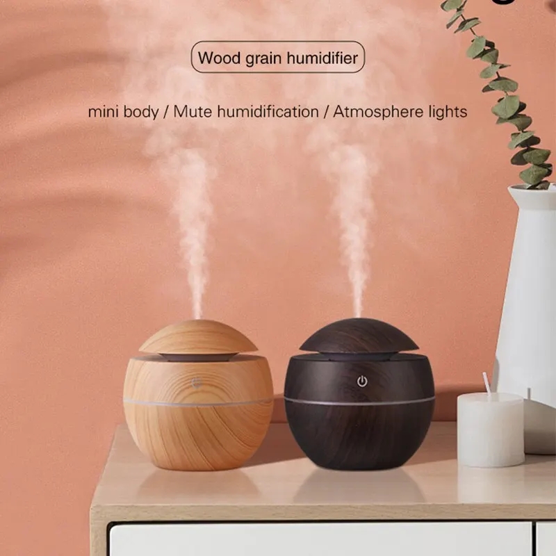 超音波木目調空気加湿器,アロマディフューザー,USB清浄機, - Home Fragrance Mist のレビューと価格