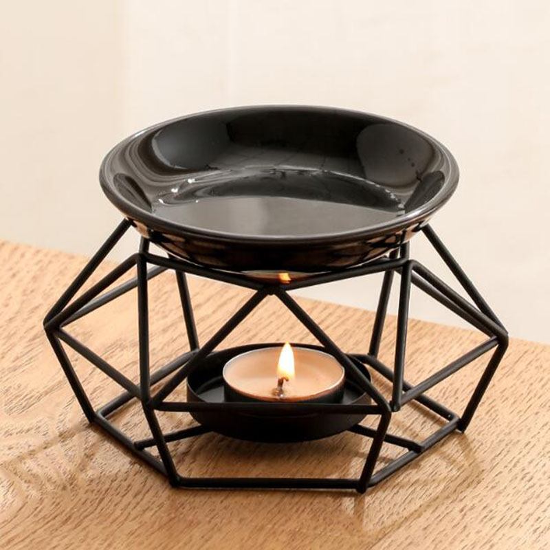 エッセンシャルオイルバーナーセラミックアイアン,ブラックカラ - Ceramic Oil Burner のレビューと価格
