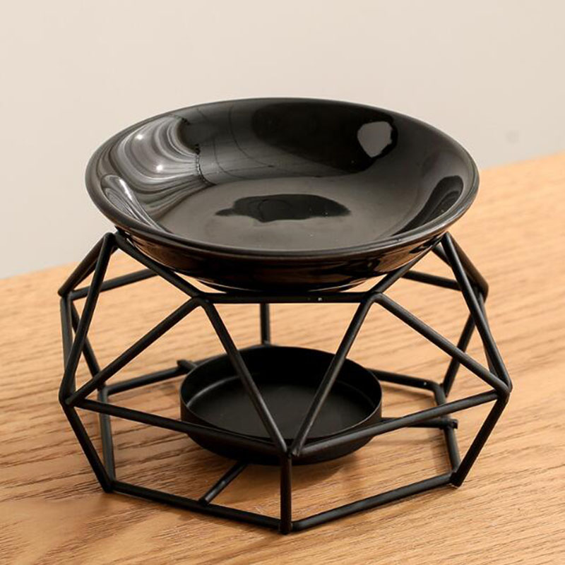 エッセンシャルオイルバーナーセラミックアイアン,ブラックカラ - Ceramic Oil Burner のレビューと価格