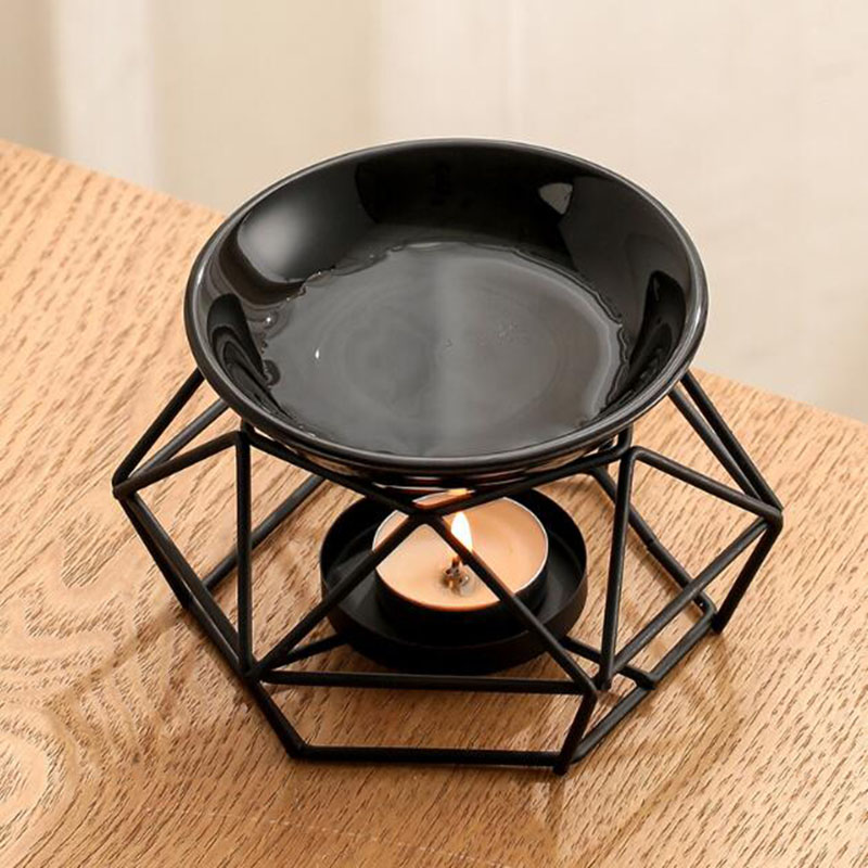 エッセンシャルオイルバーナーセラミックアイアン,ブラックカラ - Ceramic Oil Burner のレビューと価格