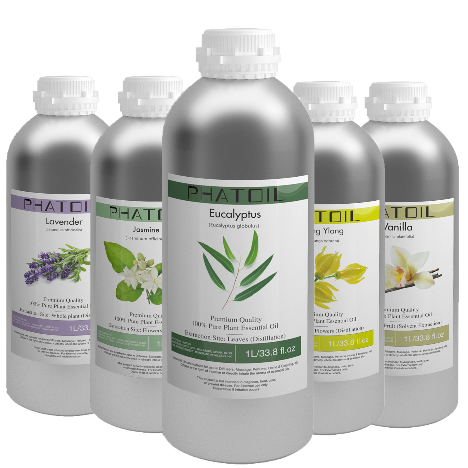 PHATOIL 1000 ミリリットル天然アロマセラピーエッ - Home Fragrance Eucalyptus のレビューと価格