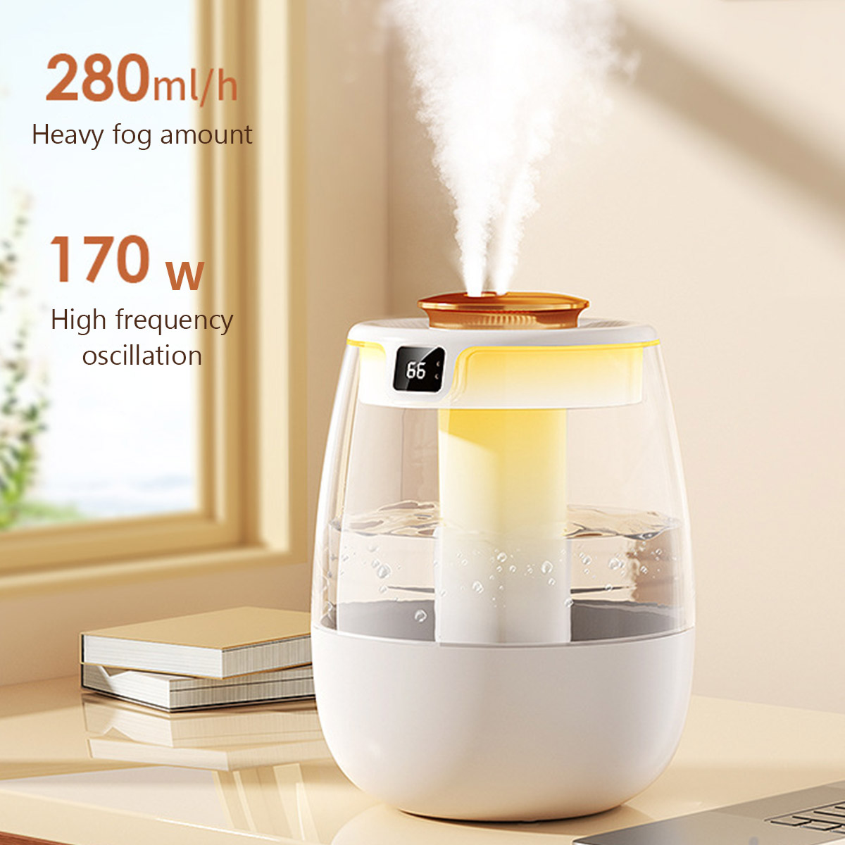 1.3L 空気加湿器ダブルスプレーポートクールミストメーカー - Home Fragrance Mist のレビューと価格